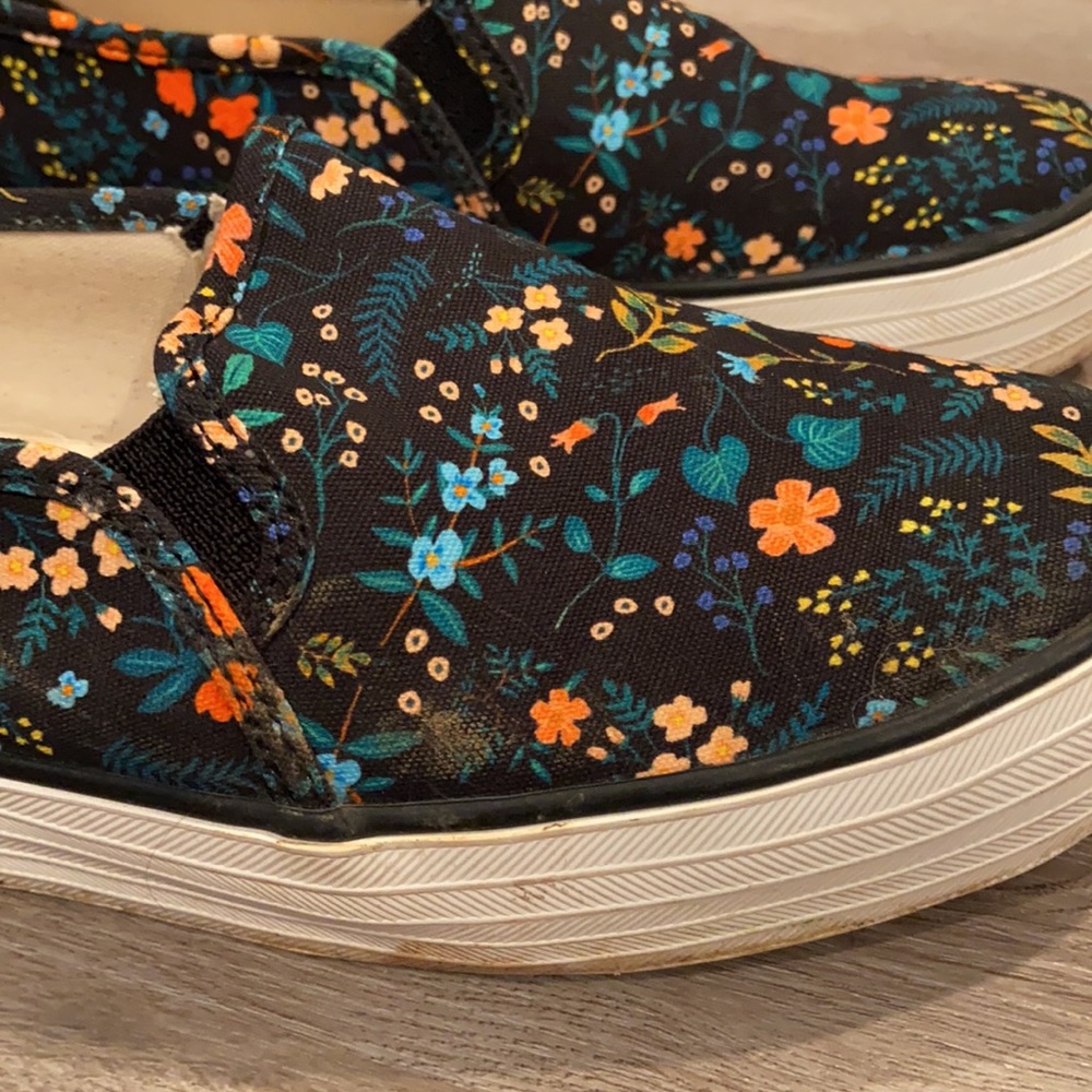 Keds Rifle Paper Co. Platform Floral Slip On Sneakers - Picture 2 of 7